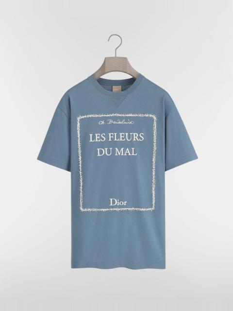 Dior T-Shirt with Book Cover Embroidery, Relaxed Fit