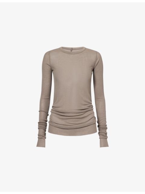 Rick Owens Ribbed Long-Sleeves Knitted T-Shirt