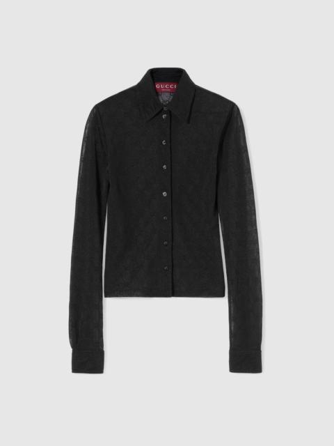 GUCCI GG jersey jacquard shirt