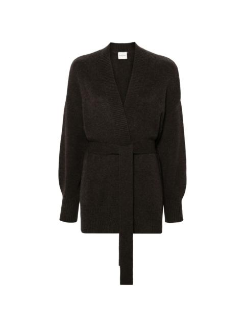 belted cashmere cardigan