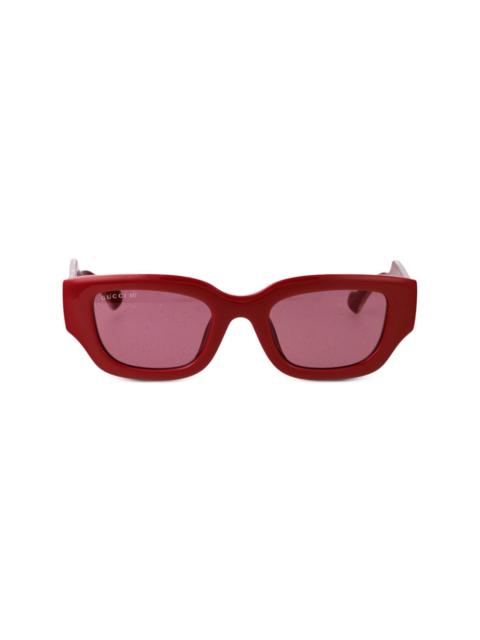 GUCCI GG rectangle-frame sunglasses