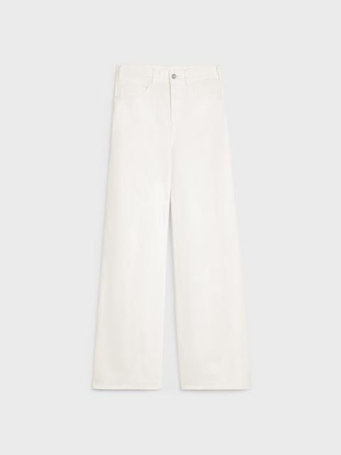 CELINE FLARED SURF JEANS IN OPTIC WHITE WASH DENIM