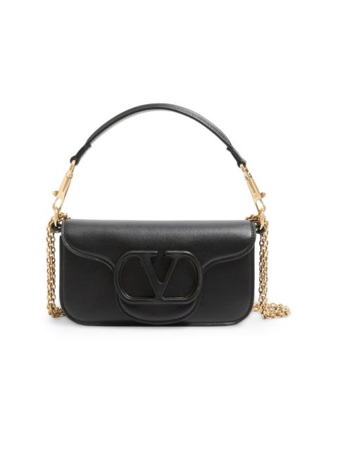 Valentino Women's Locò Small Shoulder Bag in Calfskin Leather - Black