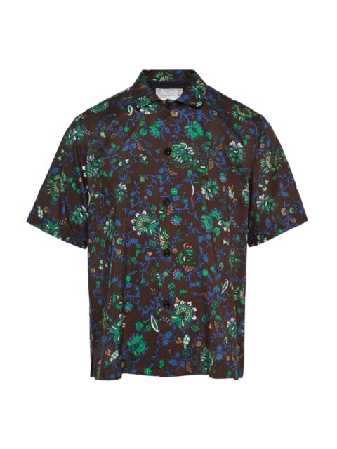 sacai Floral Print Short Sleeve Shirt