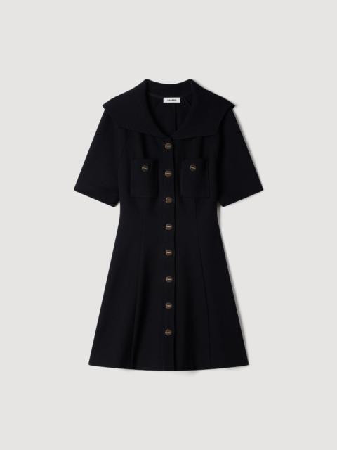 Sandro SAILOR COLLAR SHORT DRESS