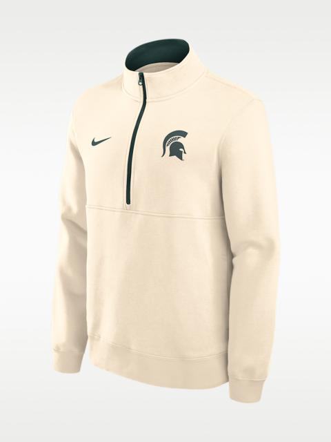 Nike Michigan State Primetime Primary Logo Men's Nike College 1/2-Zip Crew