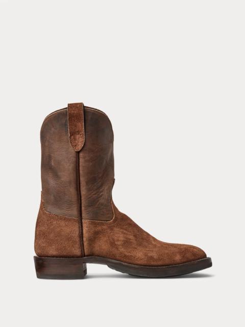 RRL by Ralph Lauren Roughout Suede & Leather Boot