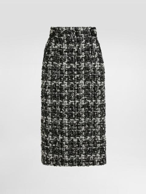 Dolce & Gabbana Wool blend check skirt