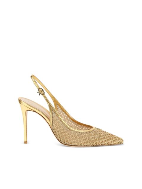 Gianvito Rossi Nikki metallic slingback pumps