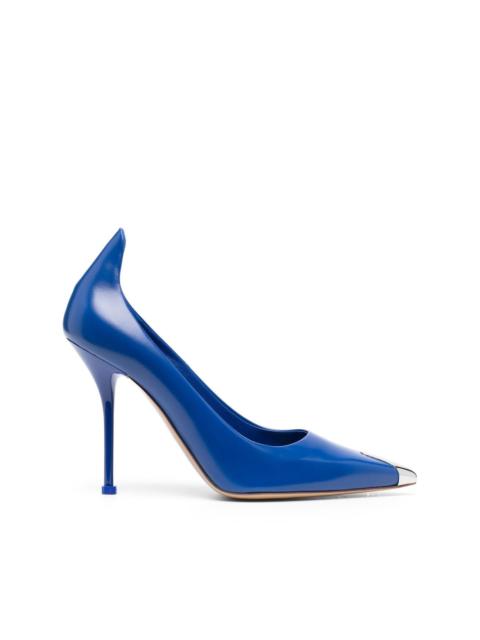 Alexander McQueen contrast-toecap leather pumps