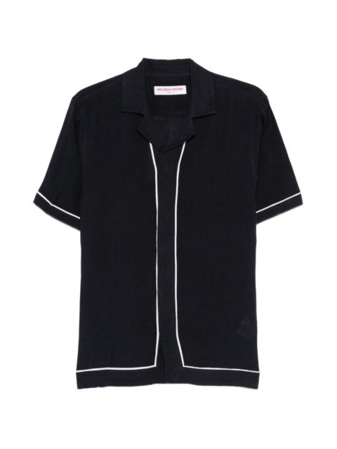 ORLEBAR BROWN short-sleeve piped shirt