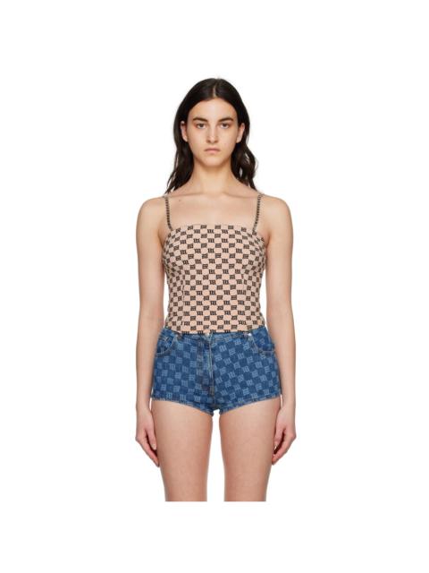 MISBHV Beige Monogram Tank Top