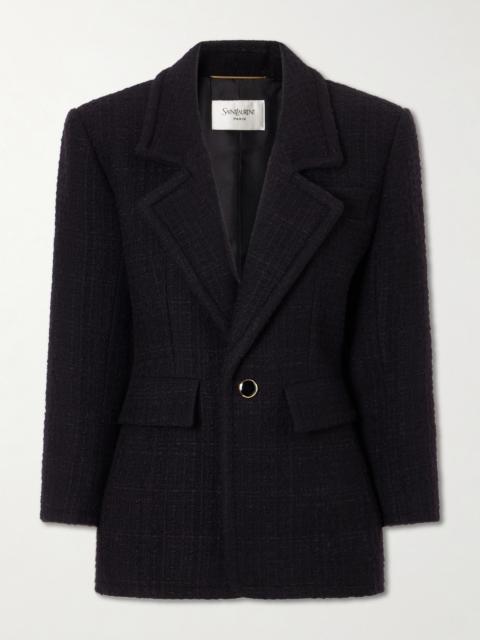 SAINT LAURENT Wool-blend Tweed Blazer
