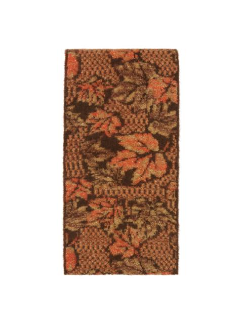 ERL Brown & Orange Graphic Scarf