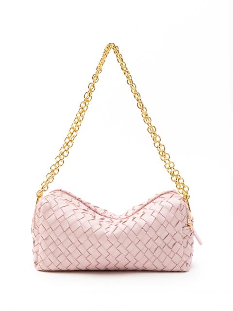 Elleme Trousse Chain Woven Leather Pink