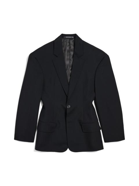 BALENCIAGA Women's Hourglass Jacket Oversized in Black
