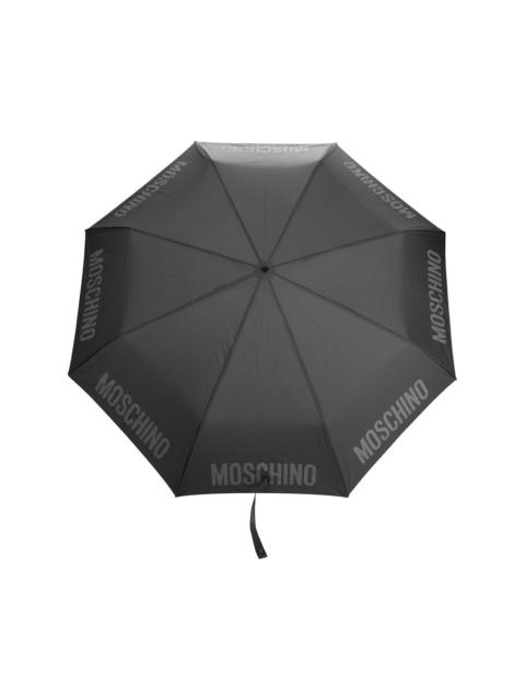 Moschino logo-trim umbrella
