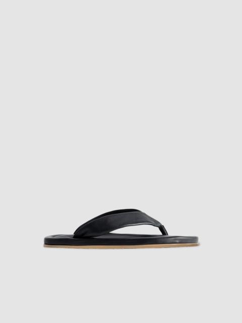 BY FAR Dasha 2.0 Black Nappa Leather Flip-Flop Sandal