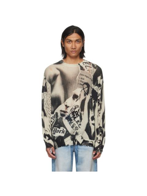 Off-White Newspaper Print Sweater