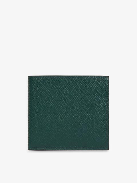 Smythson Panama grained leather wallet