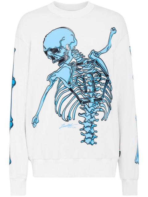 PHILIPP PLEIN skull-print cotton sweatshirt