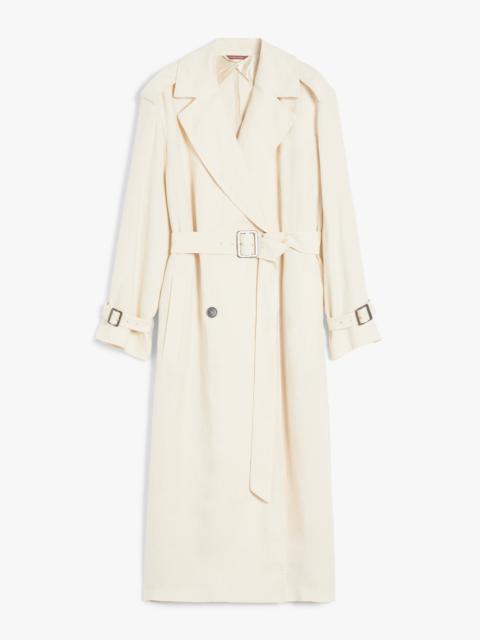 Max Mara VIESTE Linen twill trench coat