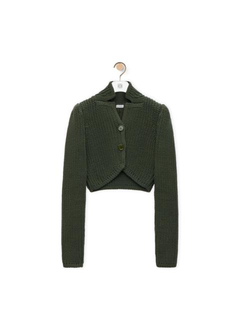 Loewe Cropped cardigan In technical knit