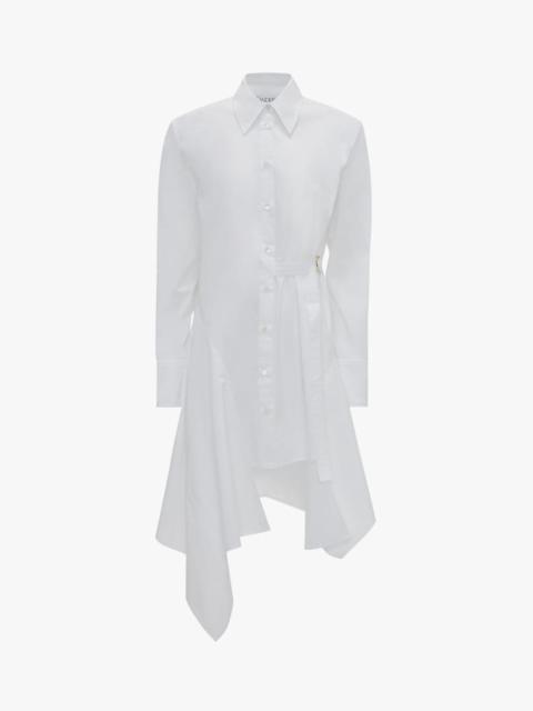 JW Anderson Deconstructed cotton poplin shirt dress