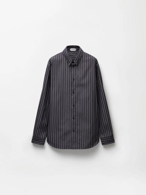 VERSACE Striped Cotton Poplin Regular Shirt