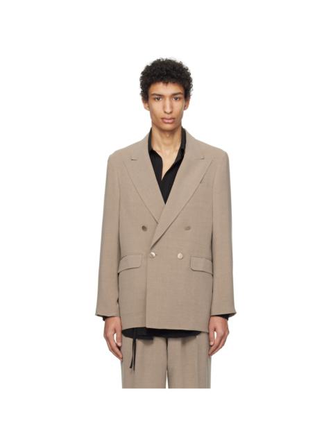 RAINMAKER KYOTO Beige Double-Breasted Blazer