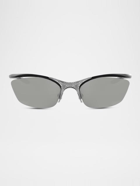 FENDI Signature Crystal Cat-Eye Sunglasses