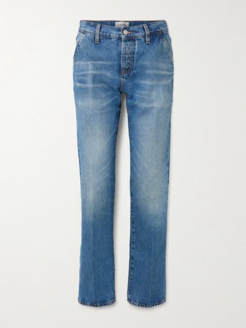 FRAME The Drop Mid-rise Straight-leg Jeans