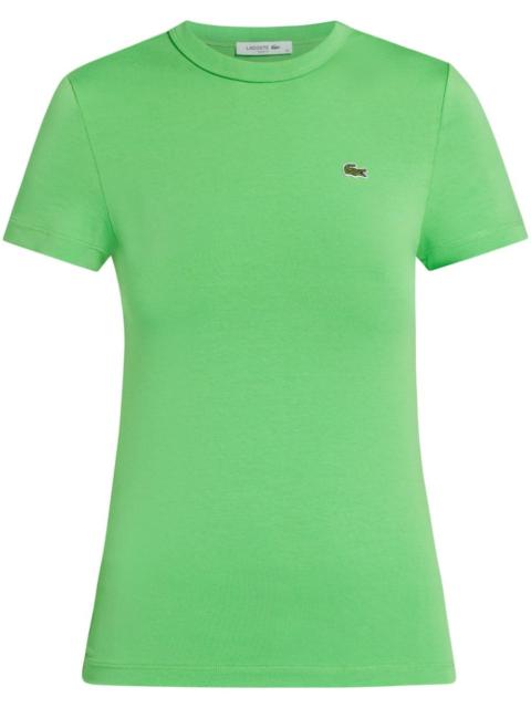 LACOSTE logo-appliquÃ© organic cotton T-shirt