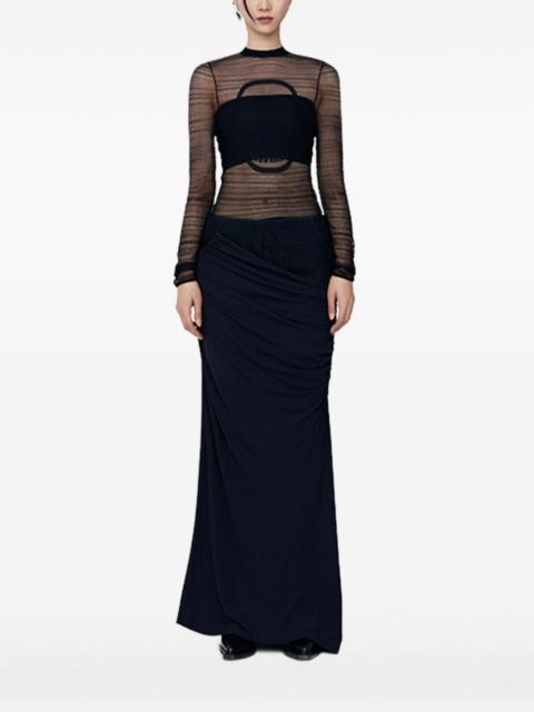 CHRISTOPHER ESBER sheer-paneled draped top