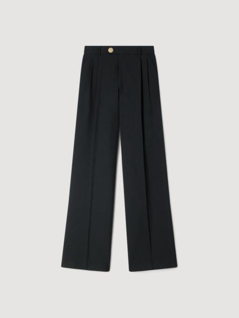 Sandro PRESSED-CREASE SUIT TROUSERS