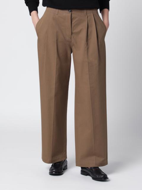 TOTEME Hazelnut cotton trousers