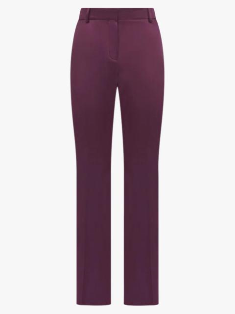 NINA RICCI TAILORED SILKY STRAIGHT LEG PANT | PURPLE