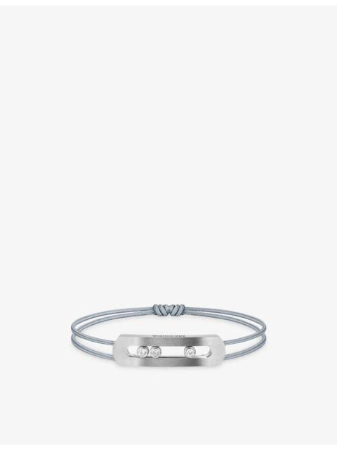MESSIKA Move titanium and 0.25ct diamond bracelet