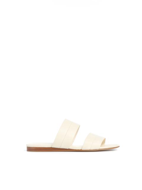 GABRIELA HEARST Lora Flat Sandal in Cream Nappa Leather