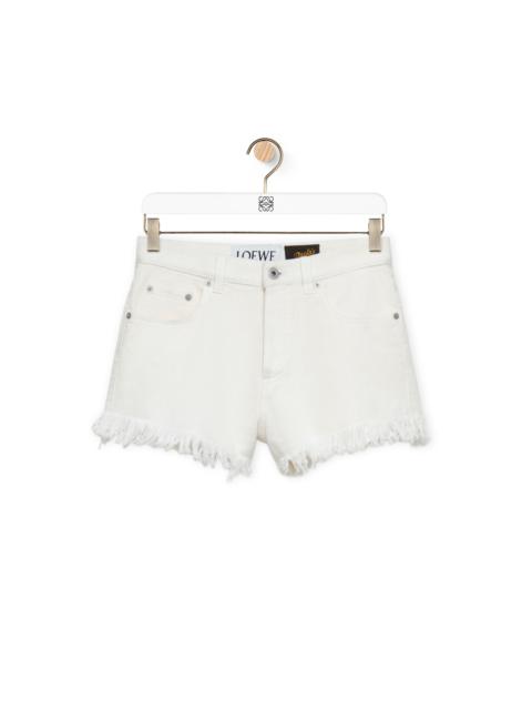 Loewe Anagram shorts in denim