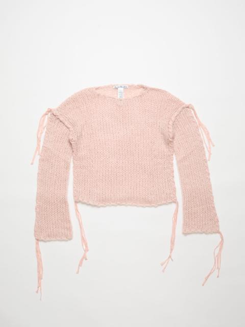 Lacing knit jumper - Light pink