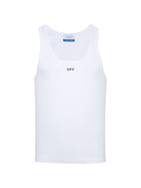 logo-print tank top