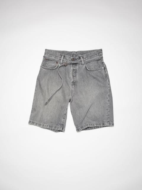 Acne Studios Cotton denim shorts - Grey