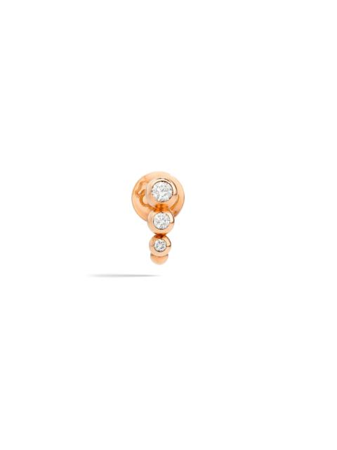 DoDo ROSE GOLD & DIAMOND BOLLICINE STUD EARRING
