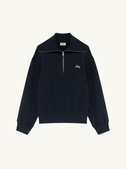 AUTRY CLUB HALF ZIP SWEATSHIRT WOMAN
