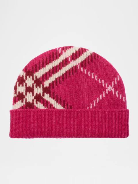 Burberry Cashmere-Blend Knit Beanie