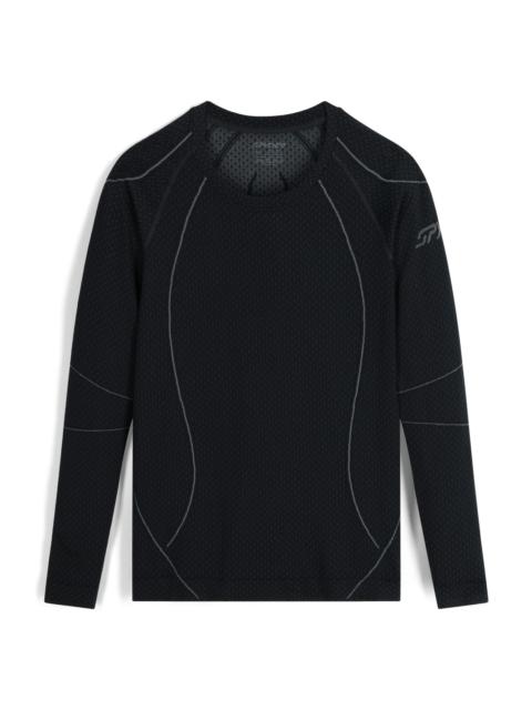 SPYDER Womens Momentum Baselayer Top- Black
