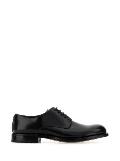 Dolce & Gabbana Black leather lace-up shoes