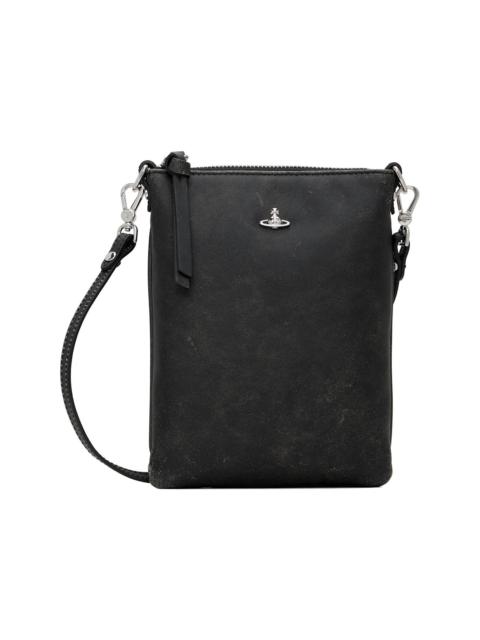Vivienne Westwood Black Slim Squire Crossbody Pouch