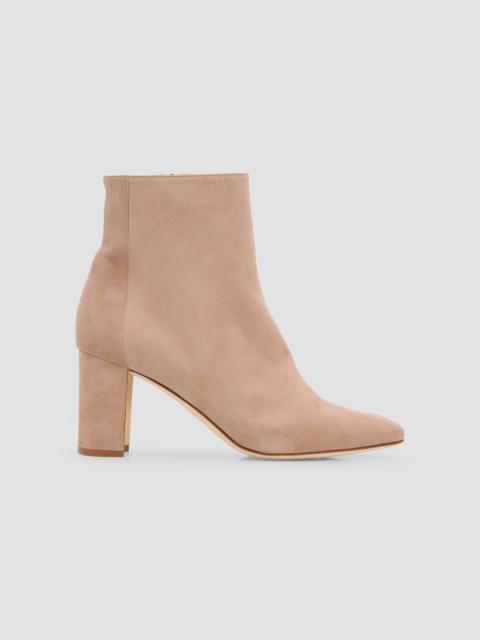 Manolo Blahnik Women's Rosie Samba 70MM Suede Boots - Beige